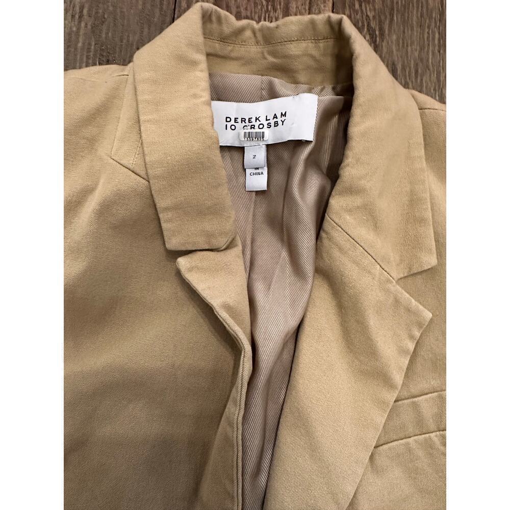 Derek Lam 10 Crosby Arwen Jacket Size 2 Khaki Excellent Condition - Picture 9 of 10